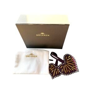 ** SOLD** NWOT Delvaux Queen’s Desire Heart Bag Charm With Dust Bag & Box